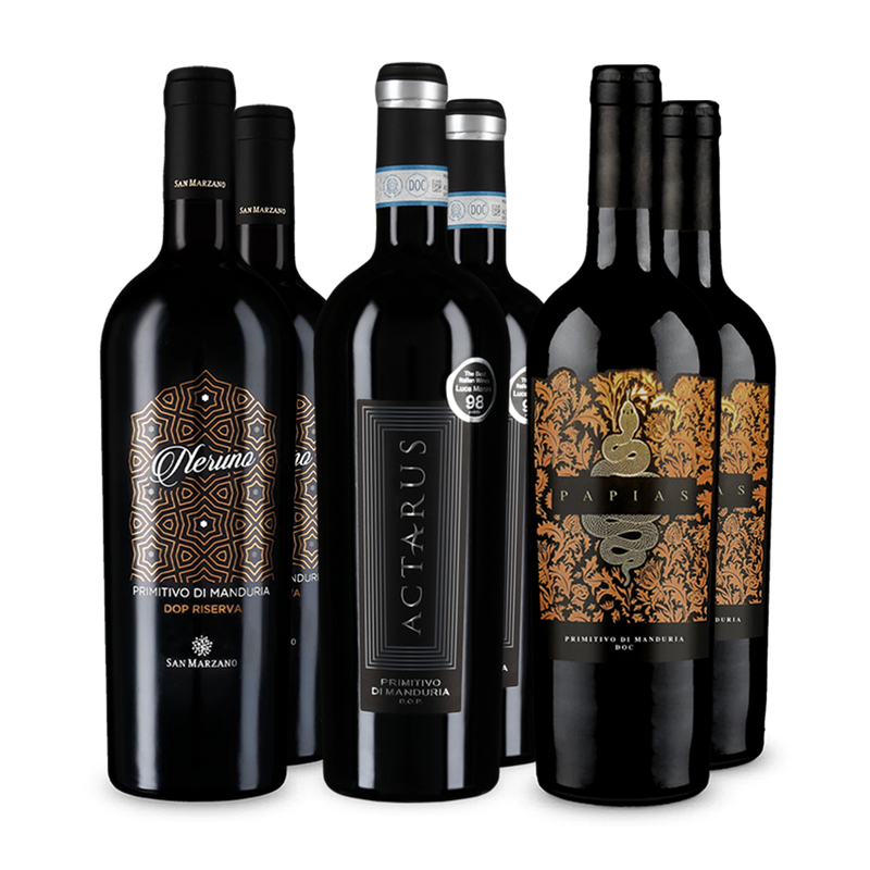 Wine in Black premium primitivo-pakket