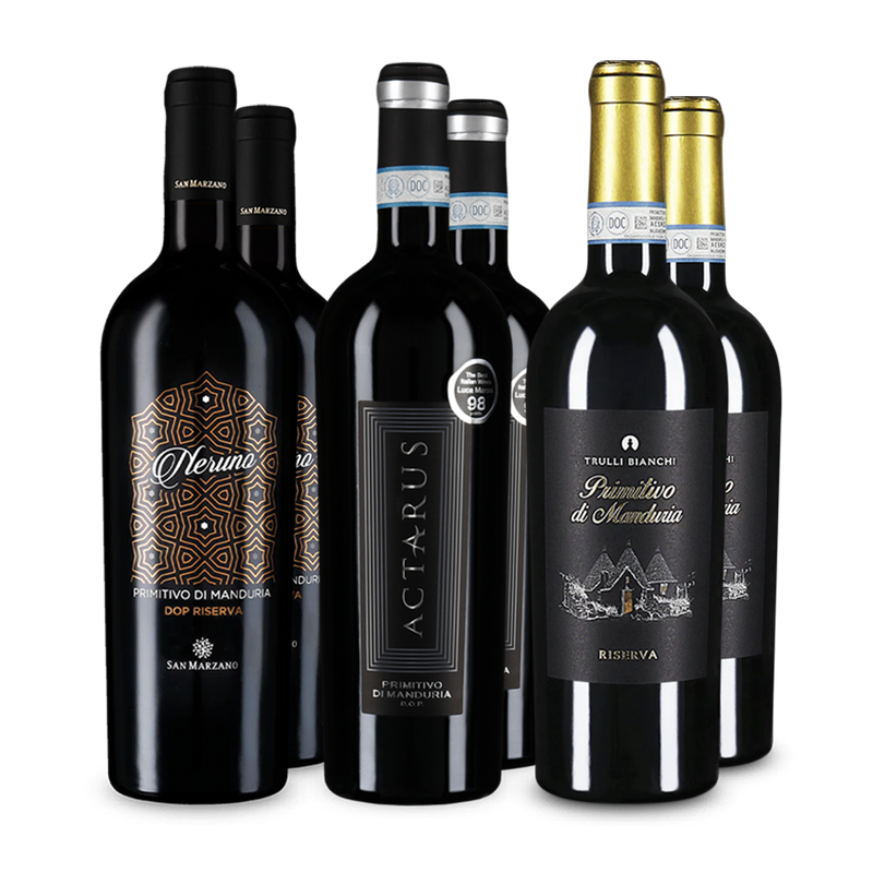 Wine in Black premium primitivo-pakket