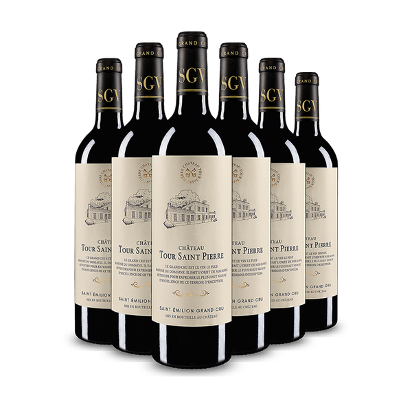 6 flessen Château Tour St. Pierre Saint-Émilion Grand Cru 2014