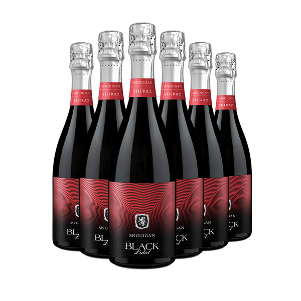 6 flessen Black Label Sparkling Shiraz