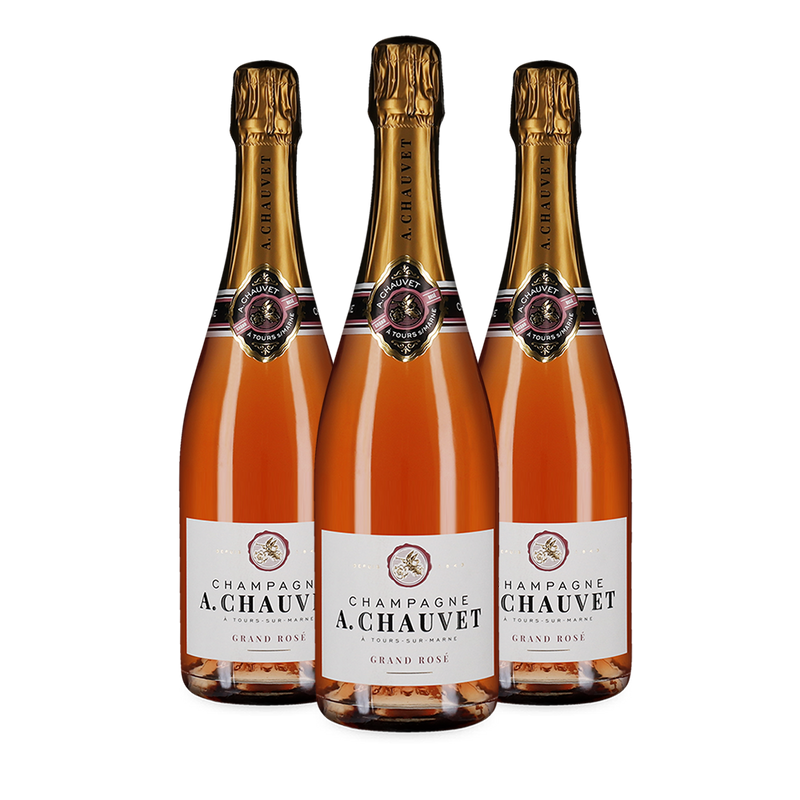 3 flessen Grand Rosé Premier Cru Brut